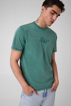 Camiseta Con Logo Bordado