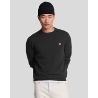 lyle  scott jersey kn2110vc merino crew-z865 jet black para hombre