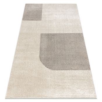 Alfombra Fusion 0805 Crema / Beige - Geométrica, Moderna, Abstracta 80x150 Cm