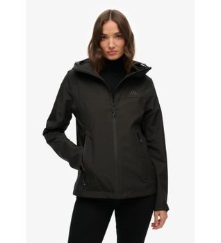 Superdry para mujer. W5011988A Chaqueta Impermeable negro (M), Casual, Poliéster
