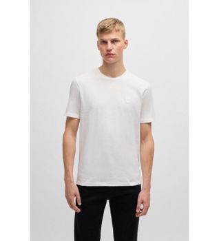 BOSS para hombre. 50508584 Camiseta Tales blanco (M), Casual, Algodón, Manga corta