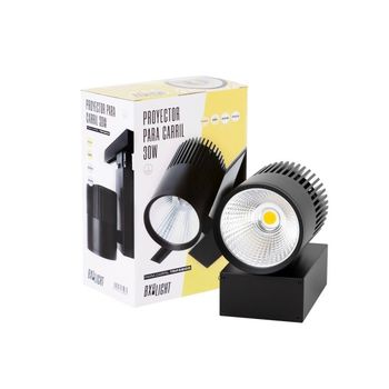 Foco de carril led 30w 2538lm cri90 3000ºk trifásico ugr17 50.000h