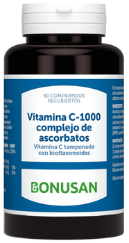 Bonusan Vitamina C-1000 Complejo de Ascorbatos 90 Comprimidos Recubiertos