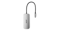 docking usb-c acer 7 en 1 1xhdmi 4k 3xusb-a 32 1xusb-c pd 100w 1xsdtf plata