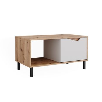 Mesa De Centro Marelle 90 X 50 Cm Con 1 Puerta Vicco