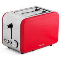 mellerware crispy tostadora 850w rojo