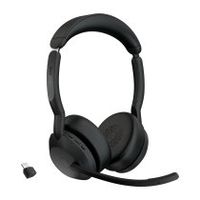 jabra evolve2 55 auriculares inalambrico diadema oficinacentro de llamadas usb tipo c bluetooth base de carga