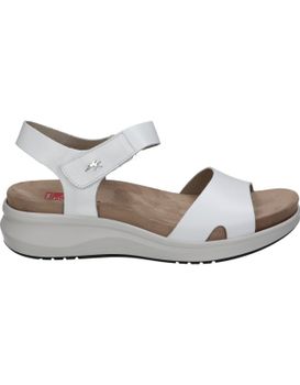 Sandalias De Piel Con Cuña Para Mujer Fluchos Yagon F1475 Blanco 36