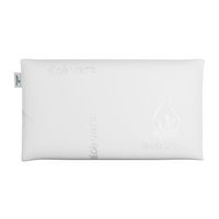 almohada viscoelastica nalui x2 70 cm con doble funda firmeza media nalui agatha blanco