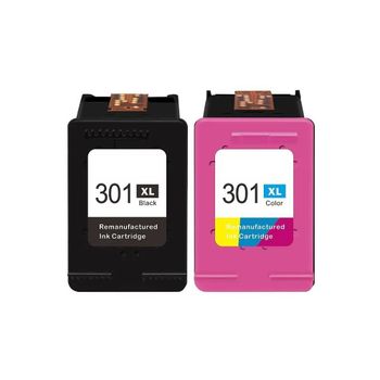 Cartuchos de tinta Compatible para HP 301 XL 302XL 304XL 305XL 21XL 22XL 62XL  Compatible con impresoras de inyección de tinta HP（1Negro Y 1Color ）