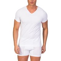 zd - zero defects boxer camiseta interior cuello pico hombre algodon egipcio para hombre