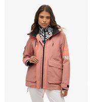 superdry para mujer ws110165a chaqueta ski ultimate rescue rosa l casual poliester reciclado sostenible