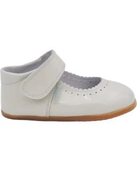 de ANGELITOS ZAPATOS 541 MERCEDITAS RESPETUOSA CHAROL BEIGE