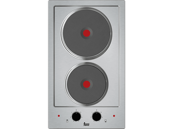 Placa modular - Teka EFX 30.1 2P, Eléctrica, 2 zonas, Zona grande 18 cm, 30 Acero inoxidable