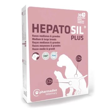 Hepatosil Plus razas medianas y grandes 30 comprimidos Pharmadiet