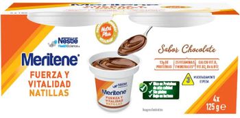 Meritene Fuerza y Vitalidad Natillas Chocolate 4x125 gr