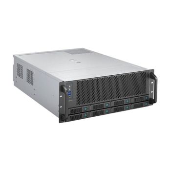 Chasis servidor UNYKAch UK 4014 4U Rack 8 bahías Hot Swap 4 GPU SGCC Negro/Plata