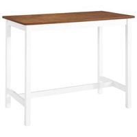 mesa de bar madera maciza 108x60x91 cm vidaxl
