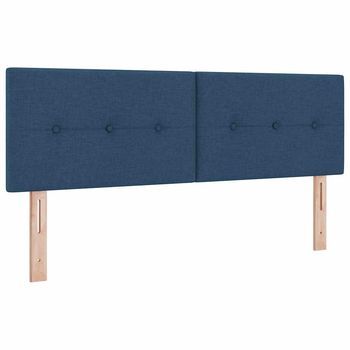 Cabecero，panel De Cabecero Ajustable En Altura Con Cabecera Azul 144 Cm Tela