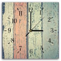 reloj de pared madera coloreada cm 30x30