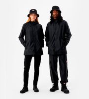hunter para mujer aru0003242 chubasquero downpour jo pu negro l casual silicona impermeable