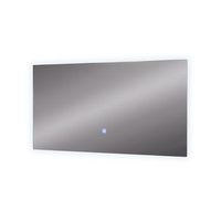 espejo de bano miral 80 x 40 cm con iluminacion de fondo vicco