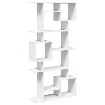 Estantería Librería Madera De Ingeniería Blanca 92x29x188 Cm Vidaxl