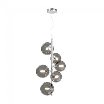 Lámpara colgante dallas fumé (6 luces)