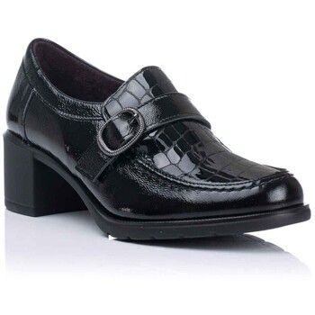 Pitillos Zapatos Bajos Mocasín con hebilla y tacón - Piel para mujer