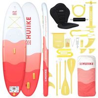 tabla paddle surf hinchable con accesorios huiike  sup con remo doble uso asiento kayak roja 10