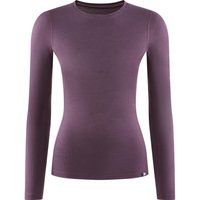 fohn womens merino long sleeve base layer m175 plum perfect