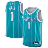 camiseta lamelo ball charlotte hornets icon edition junior