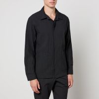 nn07 hank cotton-blend seersucker shirt - s