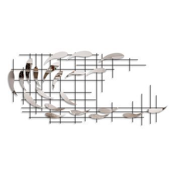 Decoración Pared De Metal Sheen-3 Multicolor 100x45x4 Cm