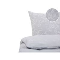 conjunto de fundas de algodon gris blanco funda de almohada patron floral 220 x 240 cm tradicional elegante dormitorio morningside