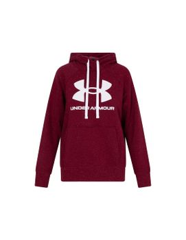 Sudadera con capucha Under Armour Fleece Rival W Dark Red