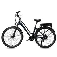 bicicleta electrica maxturn urban7 - motor 250w bateria 36v128ah 275 frenos de disco mecanico - azul oscuro