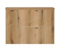 mueble de bano newport con 2 cajones y 1 puerta 80x60x40 cm - efecto roble encasa
