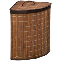 cesta de lavanderia 38x38x57 cm marron