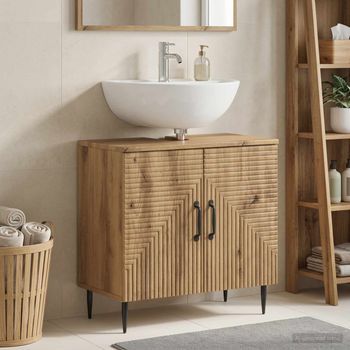 Vidaxl Mueble De Lavabo Para Baño Haarlem Roble Artisan