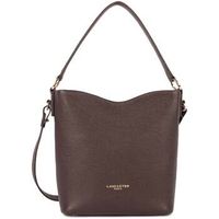 lancaster bolso de mano bolso cubo con cremallera m dune marron oscuro para mujer