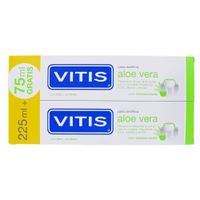 dentaid vitis pasta aloe vera sabor manzana-menta 2x150ml