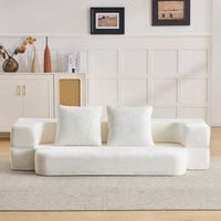 sofa cama convertible blanco doble sin montaje facil de transportar ideal para salon dormitorio invitados