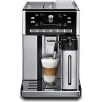 delonghi prima donna exclusive esam6900m bean to cup coffee machine - black  stainless steel stainless steel