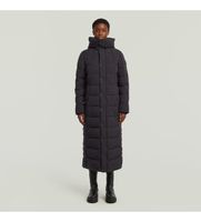 g-star para mujer d26963-d518-6484 abrigo whistler long puffer negro l casual algodon