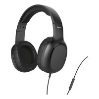 auriculares hama 221784 con cable jack 35 mm llamadas y musica diadema ajustable negros