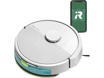 Robot friegasuelos - iRobot Roomba® 105 Combo Y311240, 12.8V, 200 ml, Autonomía 2h, Blanco