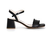 sandalias de piel con trenzado black 38