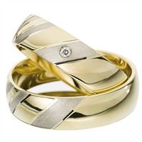 alianzas oro amarillo y blanco 6mm