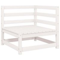 conjunto de muebles de jardin 2 uds  mesa y sillas con cojines madera pino blanco